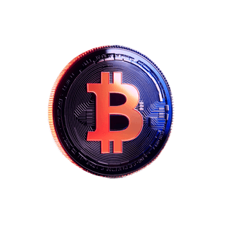 Floating card displaying cryptocurrency market data analytics visualisation